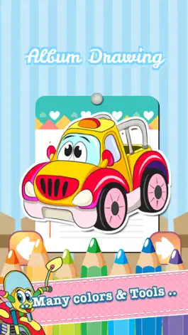 Game screenshot Car Drawing Coloring Book - Cute Caricature Art Ideas pages for kids apk