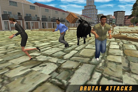 Angry Bull Fighter Simulator: Real 3D crazy bull riding simulation game screenshot 2