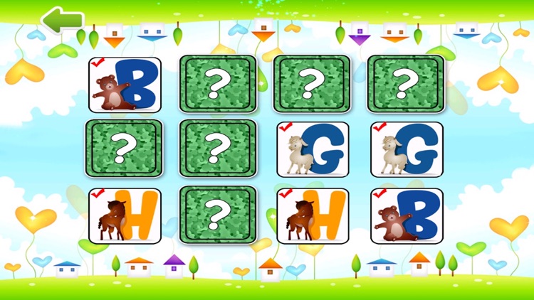 Alphabet Flashcard Match Puzzle For Toddlers - Animal Pair Game