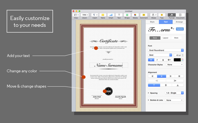 Certificate Maker for Pages(圖2)-速報App