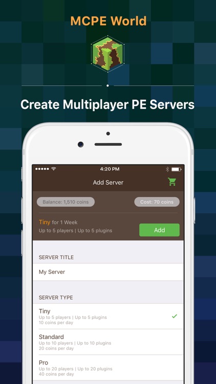 MCPE World - Free Multiplayer PE Server with Mods for Minecraft Pocket Edition
