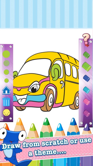 How to cancel & delete Car Drawing Coloring Book - Cute Caricature Art Ideas pages for kids from iphone & ipad 3