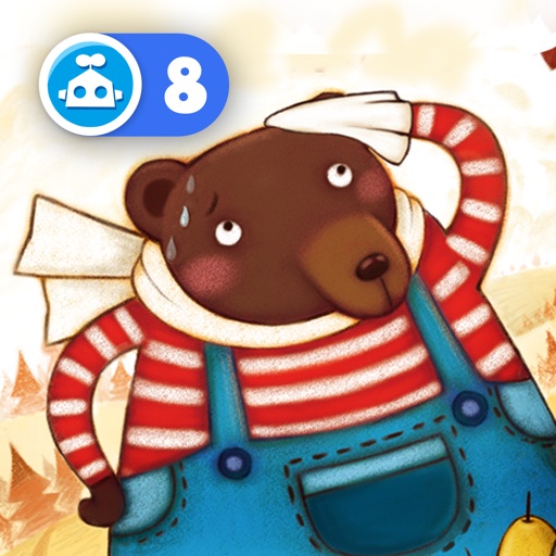 大熊的储藏室-铁皮人出品-猪小弟学数学故事系列-儿童绘本幼儿游戏加减法认识形状比较大小