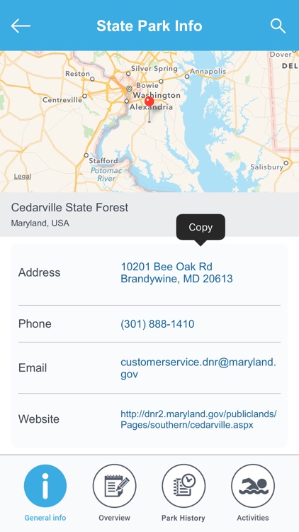 Maryland State Parks & National Parks