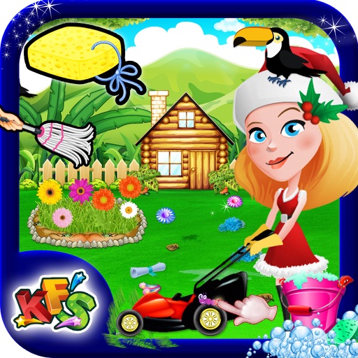 Garden Wash – Cleanup, decorate & fix the house lawn in this game for kids iOS App