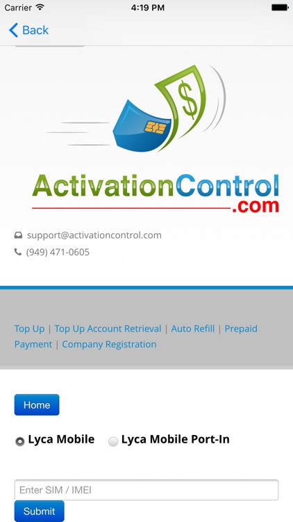 Activation Control