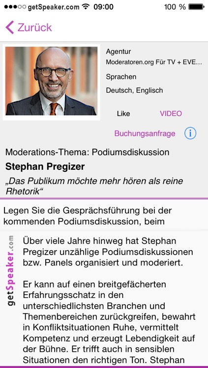 getSpeaker.com  Redner - Moderatoren - Agenturen screenshot-4