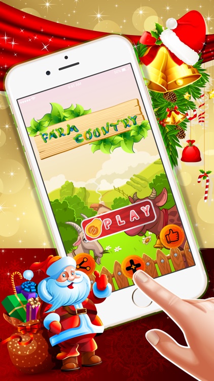 Farm Country : - A match 3 puzzle game for Christmas holiday season !