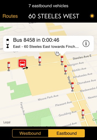 TTC Bus Map screenshot 2