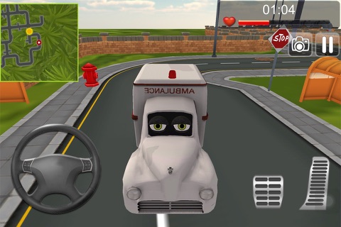 Crazy Ambulance City Racer 3D screenshot 2