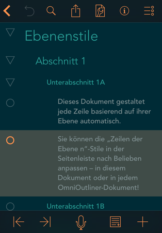 OmniOutliner 2 screenshot 3