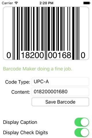 Barcode Generator -23 Barcodes screenshot 2