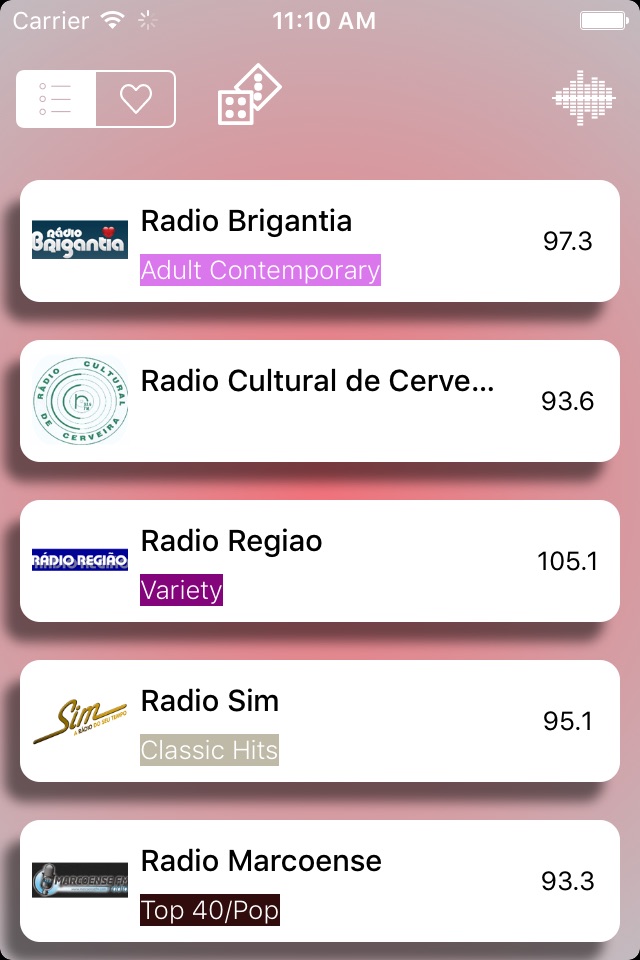 Rádios - O melhor de rádio Português - Simples, rápido e gratuito screenshot 3