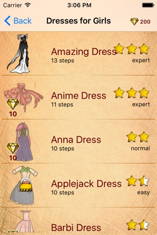 Drawing Lessons Marvelous Dresses screenshot 2