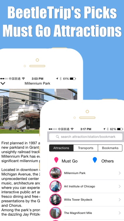 Chicago travel guide with offline map and Illinois cta subway transit by BeetleTrip screenshot-4