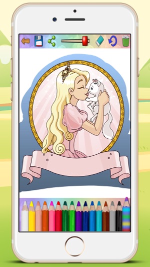 Coloring book paint princesses & color dolls in classic fair(圖3)-速報App