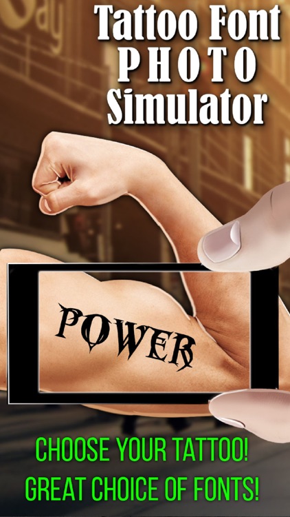 Tattoo Font Photo Simulator