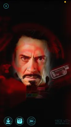 Resim 2 HUD - Heads Up Display Iron Man Edition Overlay HUD Over Image iphone