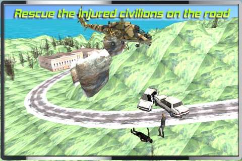 Helicopter Hill Rescue Ambulance 2016 - Chopper Emergency Relief Operations Free Game screenshot 4