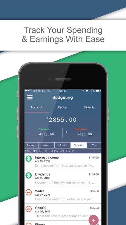 Budgeting Expenses & Money Management - Track Income, Consumption & Expenditure Pro