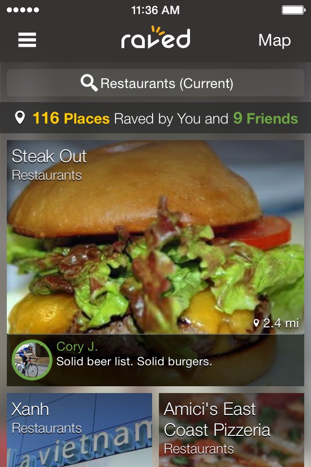 Raved - Guide to Great Restaurants, Bars & Stores Nearby screenshot 2