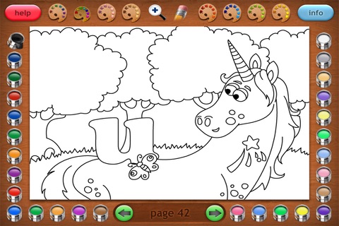 Coloring Book 24: Animal ABCs screenshot 4