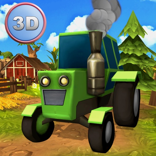 Farm Vehicle Simulator 3D - Drive farm tractor and harvest hay icon