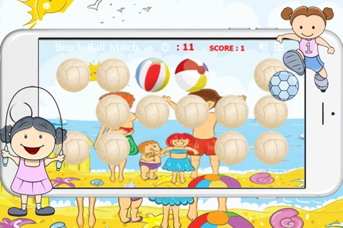 Beach ball match for good training kids screenshot 3