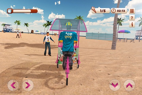 Ice Cream Beach Man 3D – Frozen Dessert Delivery Simulation screenshot 4