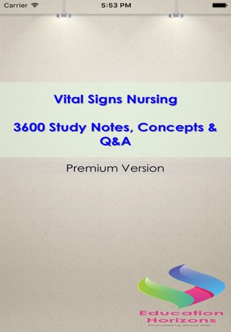 Vital Signs Nursing Study Note & Exam Review 3600 Flashcard screenshot 3