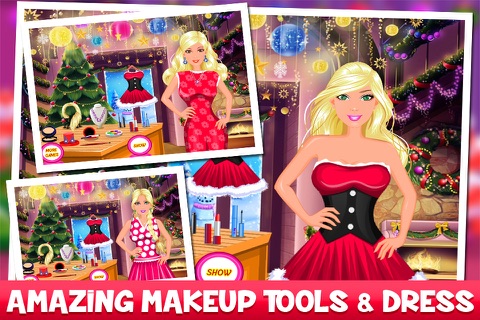 Charming Princess Christmas - Makeover, Makeup, Dress Up, - Girls & Kids Games screenshot 4