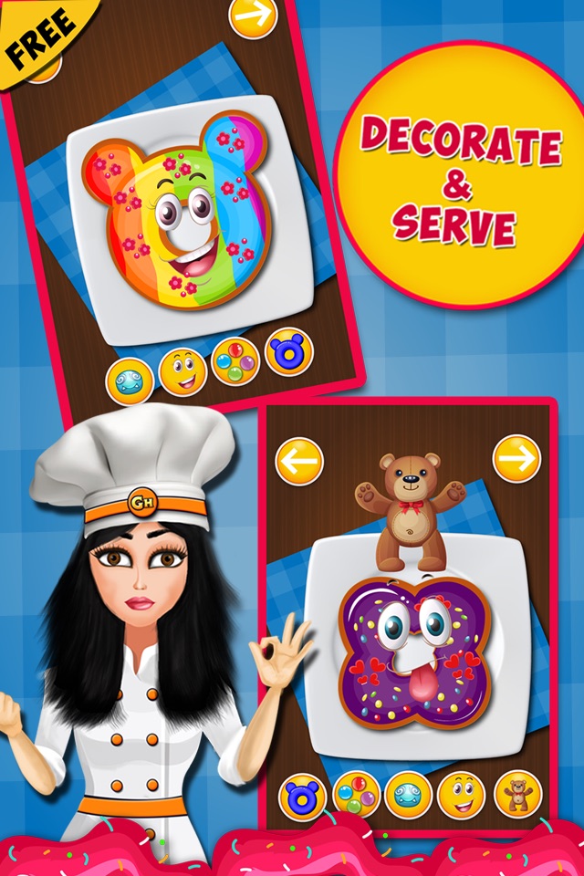 Donut Maker Salon - free Fun baby cotton candy cooking making & dessert sweet games for kids screenshot 3