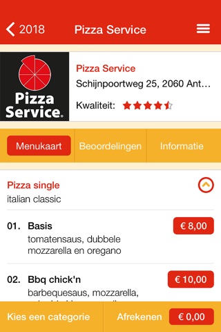 Pizza Service screenshot 3