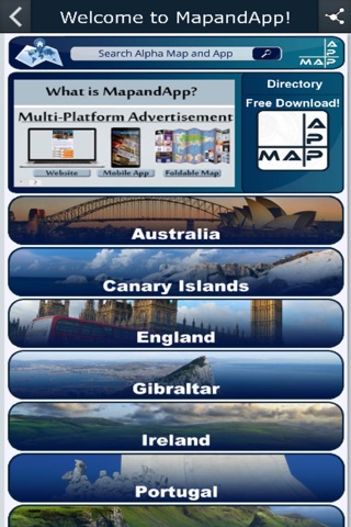 Map and App screenshot 2