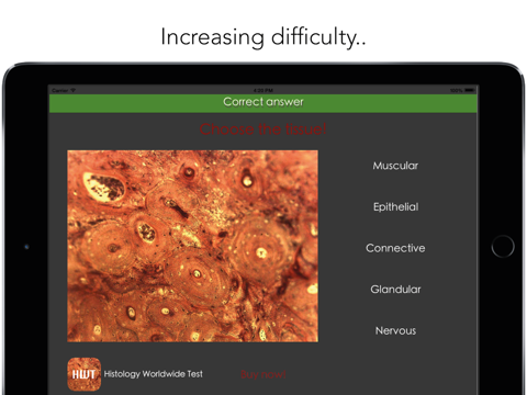 Histology Worldwide Test Lite for iPad screenshot 4