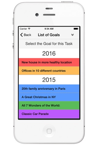Calendar Goals Planner screenshot 2