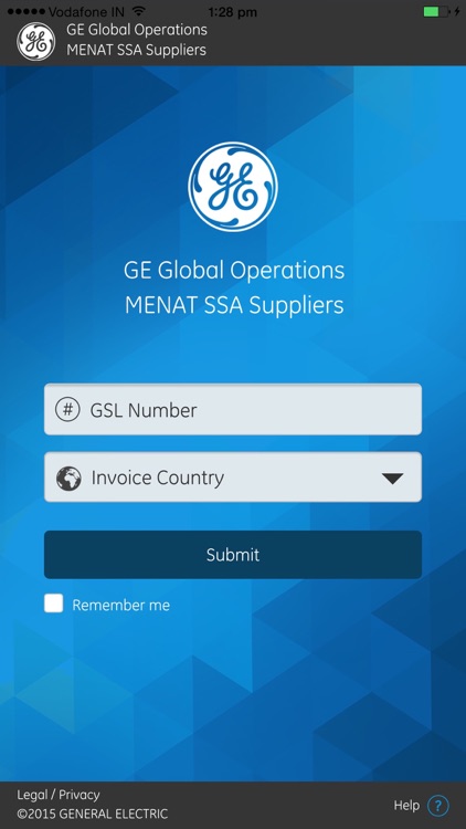 GE Supplier App