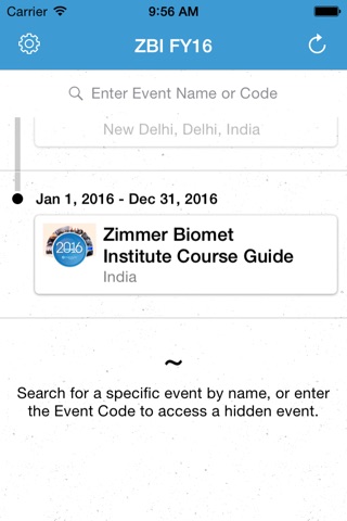 ZBI 2016 Events screenshot 2