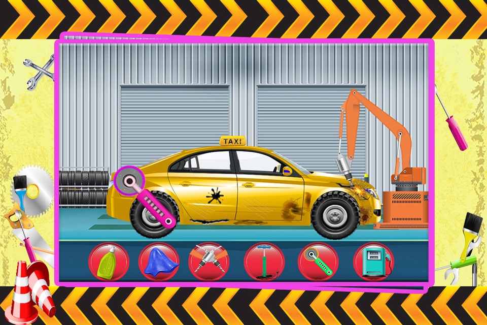 Taxi Repair Shop – Fix the auto cars in this mechanic garage game screenshot 2