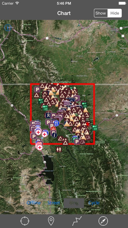Glacier National Park – GPS Offline Park Map Navigator screenshot-4