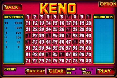 Amazing Keno Blackjack Slot screenshot 3