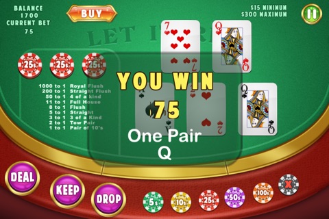 WPT Poker Night - Let It Ride World Poker Club Mississippi Stud - Five Card Stud screenshot 3