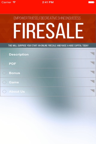 Firesale eBook screenshot 2