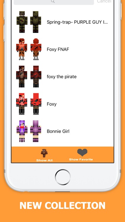 FNAF Skins PE - Free skin for Minecraft Pocket Edition