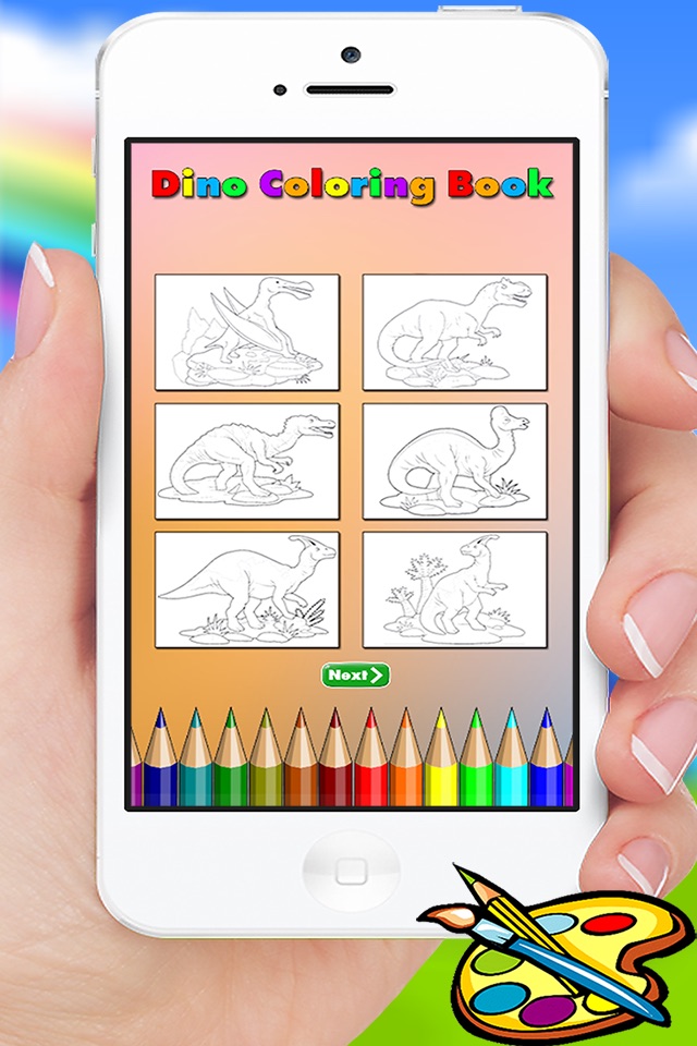 Dinosaur Coloring Book for Kids and kindergarten screenshot 2