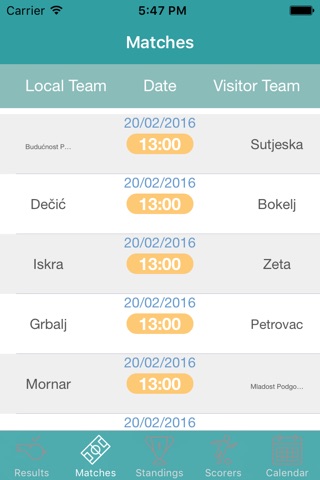 InfoLeague - Information for Montenegrin First Division - Matches, Results, Standings and more screenshot 3