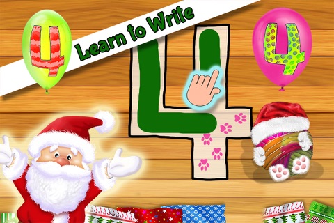 Fun Math Kitty Cat 123 – Learn to Count & Write Numbers - Christmas Edition screenshot 2