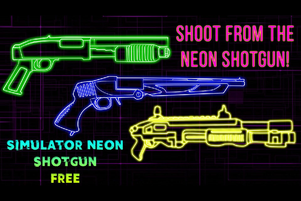 Simulator Neon Shotgun Free screenshot 3