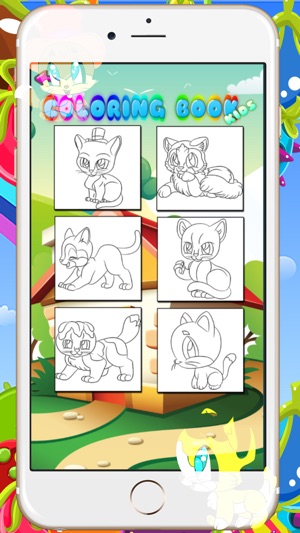 塗色書學齡前幼兒 - 兒童繪畫繪畫kitty貓遊戲(圖4)-速報App