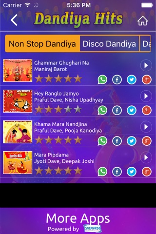 Dandiya Hits screenshot 2